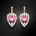 Auskarai "Dīva (Lotus Pink DeLite)" su Swarovski™ kristalais